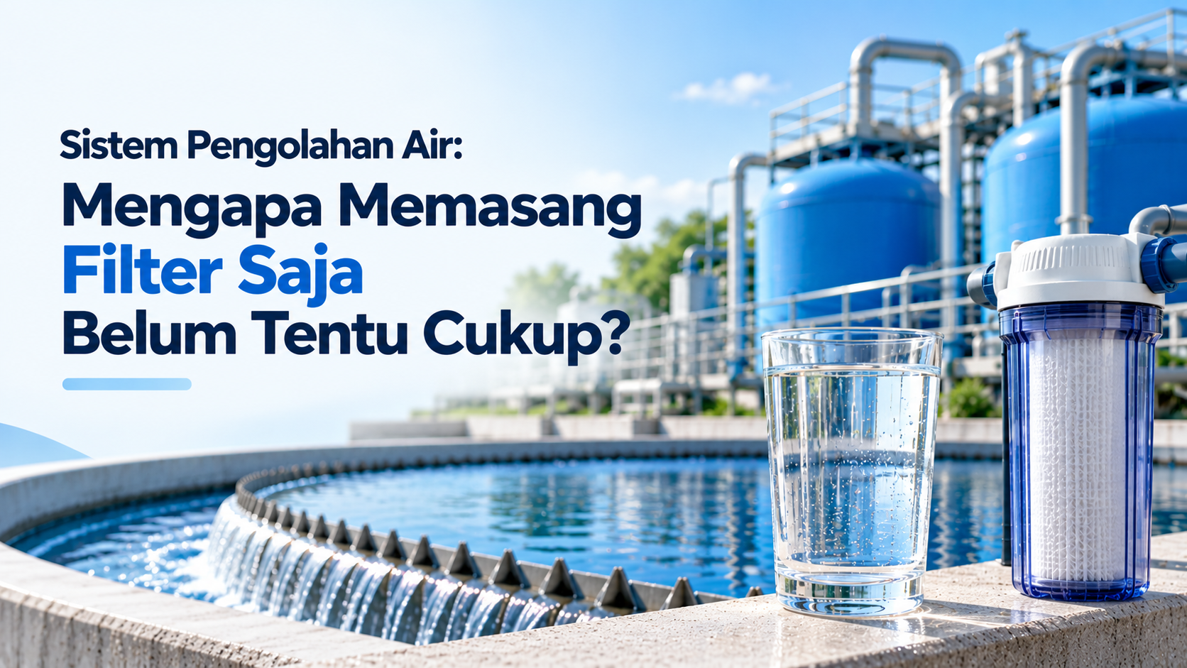 Sistem Pengolahan Air: Mengapa Memasang Filter Saja Belum Tentu Cukup?